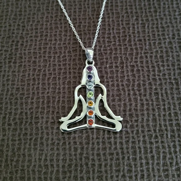 Shivam Meditating Woman🧘‍♀️ Pendant Necklace - NWT - Picture 15 of 16